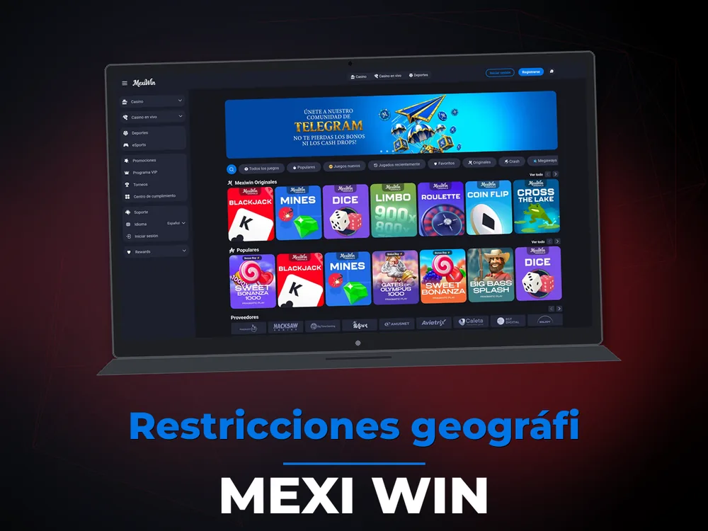 Mexi Win - Restricciones geográfi